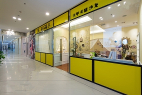 美甲沙龍裝修設計實景圖,美甲沙龍設計效果圖