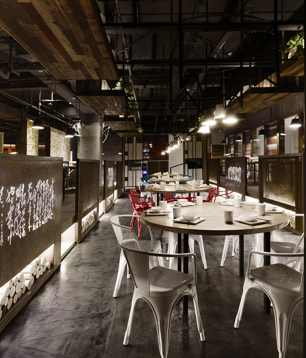 餐飲店裝修案例圖片,快餐店裝飾實景圖