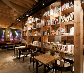 茶餐廳空間設計實景圖,茶餐廳空間設計效果圖