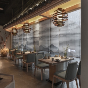 飯店裝修設計實景圖,飯店裝修設計效果圖