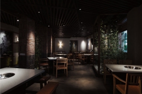火鍋店裝飾實(shí)景圖,火鍋店裝飾案例圖