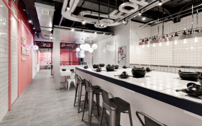 火鍋店空間設(shè)計(jì)案例圖，火鍋店空間設(shè)計(jì)布局圖