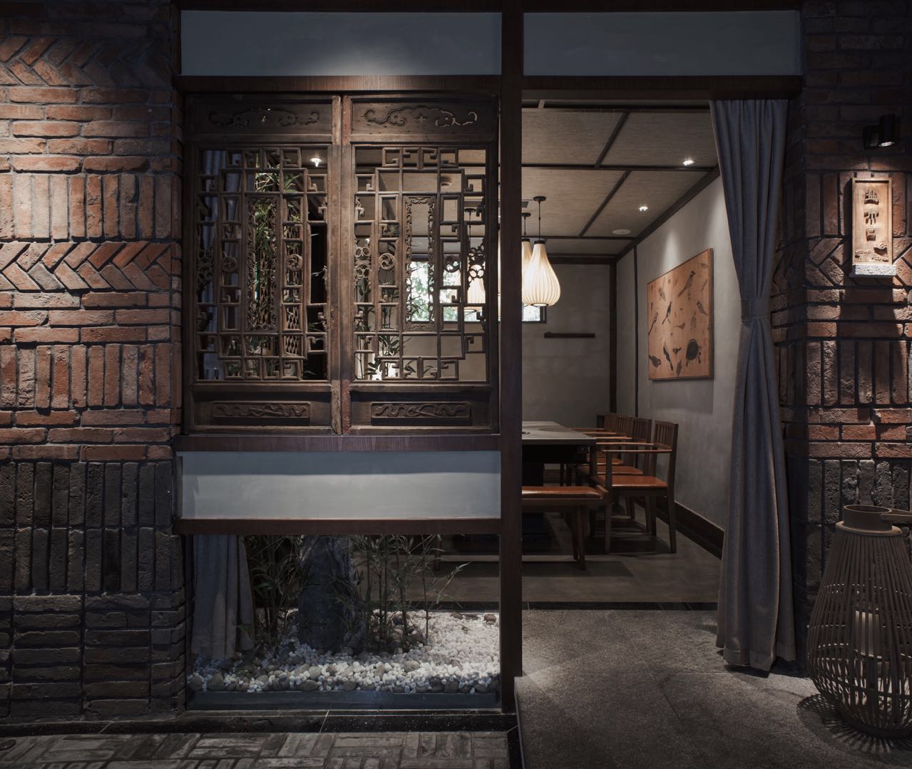 火鍋店設計實景圖,火鍋店設計案例圖