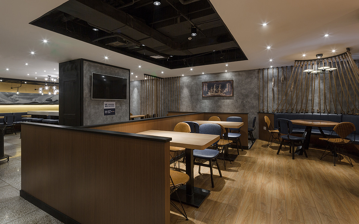 快餐店裝修設(shè)計實景圖,快餐店裝修設(shè)計案例圖
