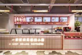 土豆粉店設計布局圖,土豆粉店裝飾效果圖