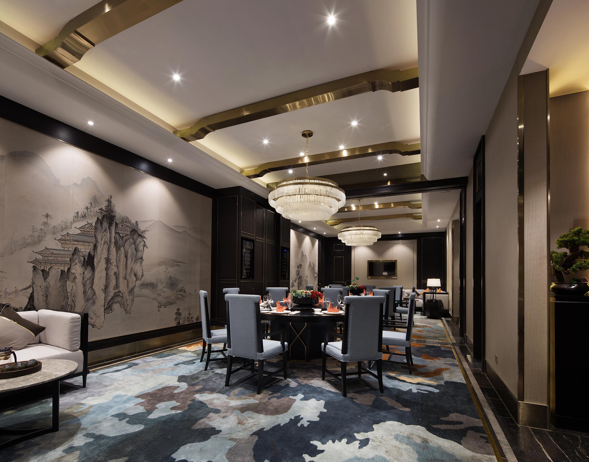 飯店裝修設計布局圖,飯店設計效果圖
