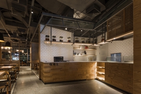 快餐店設計實景圖,快餐店設計案例圖