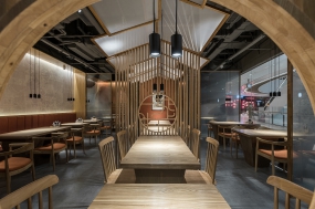 快餐店空間設計實景圖,快餐店空間設計圖片