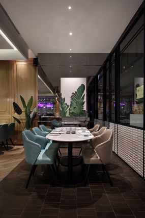 茶餐廳空間設計實景圖,茶餐廳空間設計案例圖
