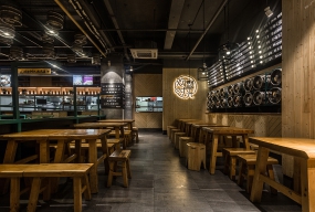 烤肉店空間設(shè)計布局圖,燒烤店裝修設(shè)計效果圖