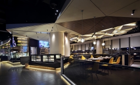 牛排餐廳裝修設計實景圖,牛排餐廳裝修設計圖片