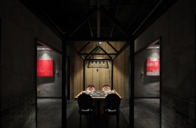 火鍋店設計效果圖,火鍋店設計實景圖