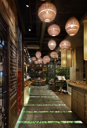 火鍋店設計實景圖,火鍋店設計圖片