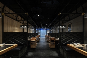 火鍋店裝修設計案例圖,火鍋店裝修設計布局圖