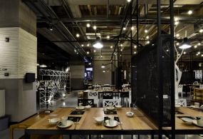 火鍋店店面裝修設計效果圖,火鍋店店面裝修設計實景圖