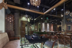 火鍋店裝修設計布局圖,火鍋店裝修設計實景圖