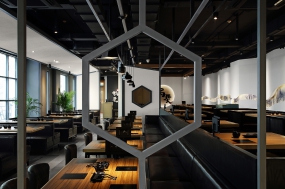 烤肉店空間設計圖片,烤肉店裝飾設計效果圖