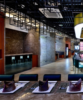  鐵板燒店裝飾實景圖,鐵板燒店裝飾圖片