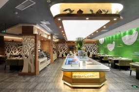 火鍋店店面裝修設計布局圖,火鍋店店面裝修設計實景圖