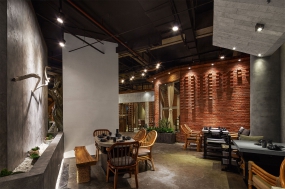 火鍋店設計圖片,火鍋店裝修設計效果圖