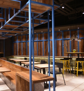 簡約快餐店設計布局圖,簡約快餐店裝飾效果圖