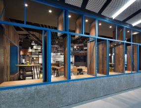 簡約快餐店裝修設計效果圖,簡約快餐店裝修設計案例