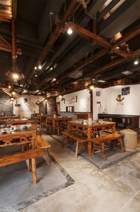 火鍋店店面空間設計圖片,火鍋店店面裝飾設計效果圖
