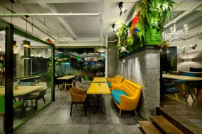 快餐店裝修設計效果圖,快餐店裝修設計布局圖