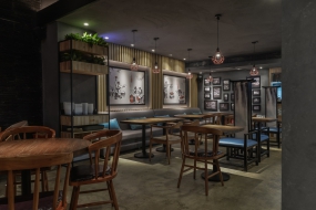 重慶小面面館空間設計圖片,重慶小面面館空間設計布局圖