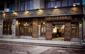 火鍋店設計實景圖,火鍋店設計圖片