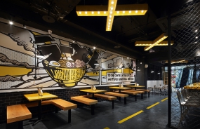快餐店設計案例,快餐店設計效果圖