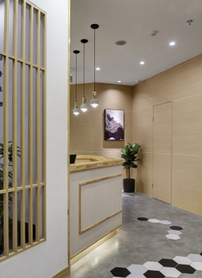 日式快餐店裝修設計布局圖,日式快餐店空間設計效果圖