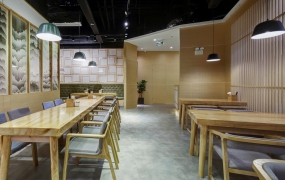 日式快餐店設計效果圖,日式快餐店設計案例