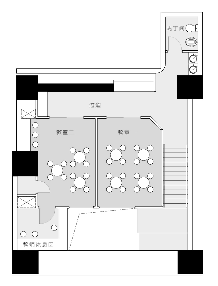 培訓機構空間設計布局圖,培訓機構空間設計布局
