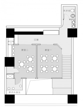 培訓機構空間設計布局圖,培訓機構空間設計布局
