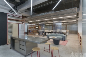 工業風loft辦公室裝修設計,loft辦公室活動區設計效果圖