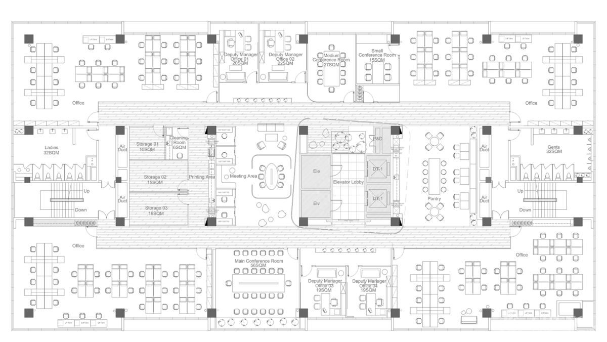 科技辦公室平面圖設計,科技辦公室裝修設計效果圖