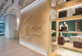 LACOSTE展廳設計效果圖,展廳設計平面圖