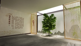 現代簡約風展廳設計效果圖,現代簡約展廳設計效果圖