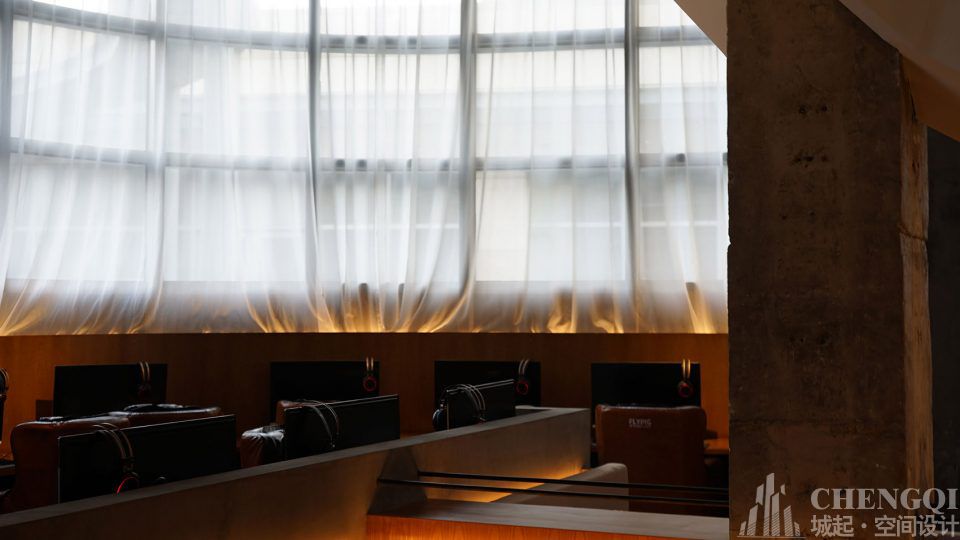 網咖空間設計效果圖,網咖裝飾圖片