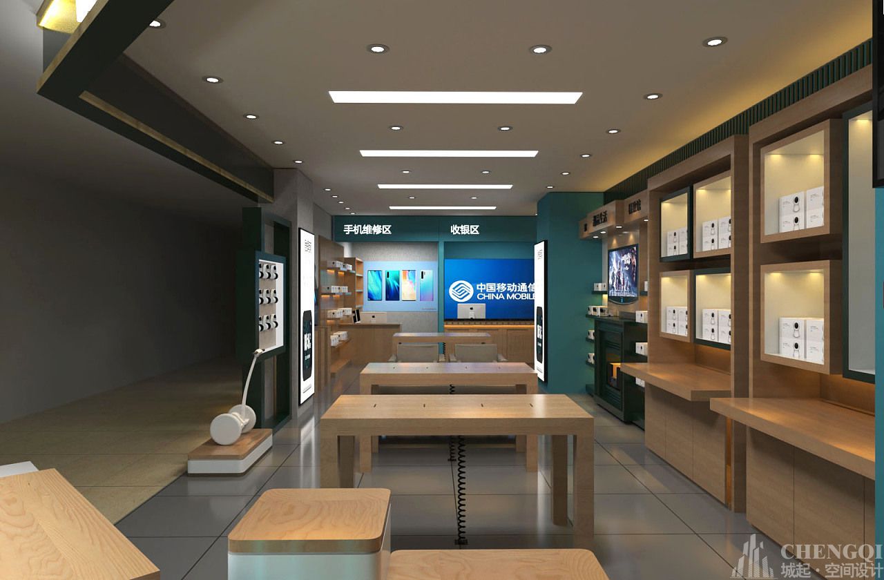 手機體驗店裝修設計布局圖,手機體驗店裝修設計效果圖