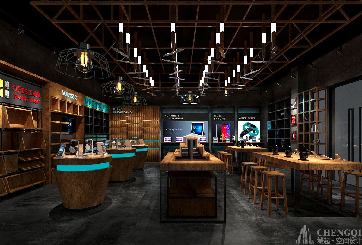 智能數碼店設計圖片,智能數碼店設計實景圖