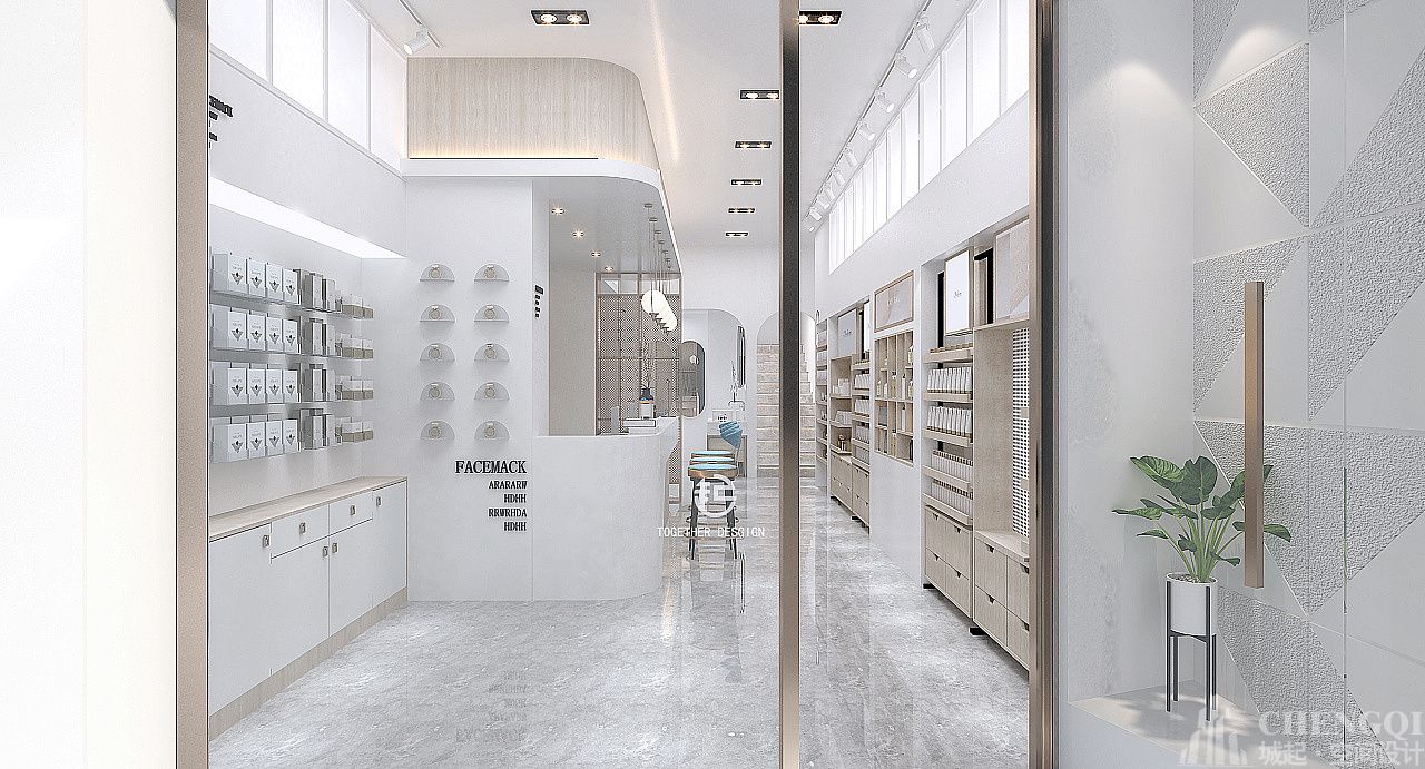 護(hù)膚品店設(shè)計(jì)實(shí)景圖,護(hù)膚品店設(shè)計(jì)布局圖