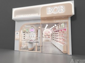 化妝品店裝修設計布局圖,化妝品店裝修設計實景圖