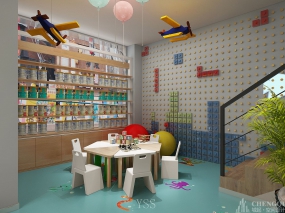 母嬰店裝修設計布局圖,母嬰店裝修設計效果圖