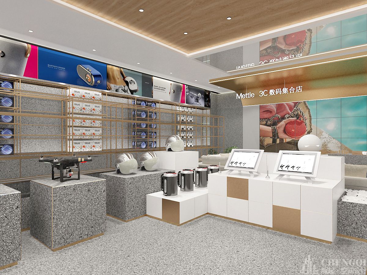 數碼店裝修設計實景圖,數碼店裝修設計圖片