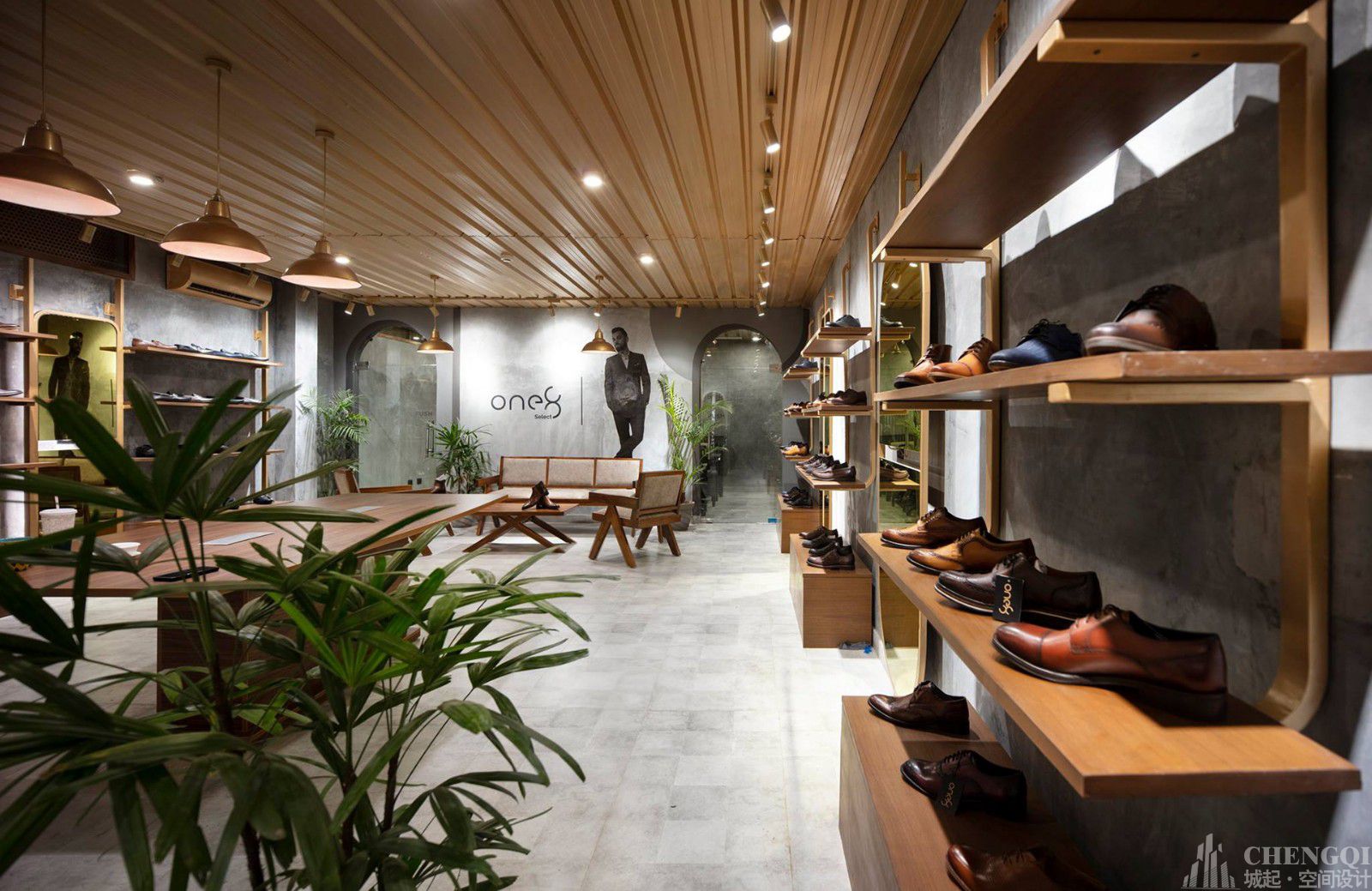 鞋店專賣店空間設計實景圖,鞋店專賣店空間設計案例圖