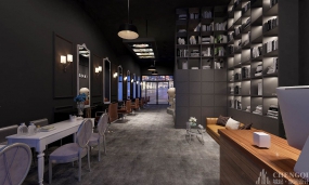 美發店裝飾設計圖片,美發店裝飾設計效果圖