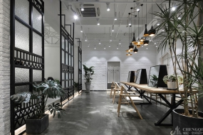 理發店空間設計案例圖,理發店空間設計圖片