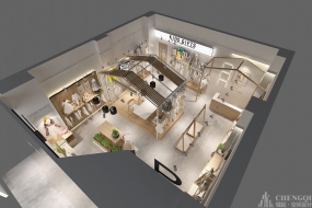 寶寶衣服店空間設計實景圖,寶寶衣服店空間設計布局圖